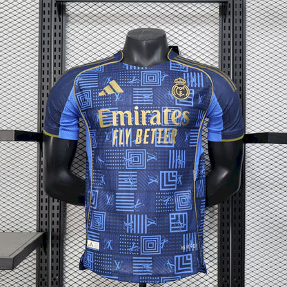 Camiseta Real Madrid Louis Vuitton Azul 2025/26 Versión Jugador