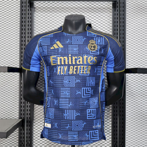 Camiseta Real Madrid Louis Vuitton Azul 2025/26 Versión Jugador