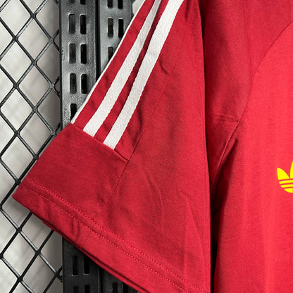 Camiseta España Edición Especial Retro Roja 2024 Versión Fan