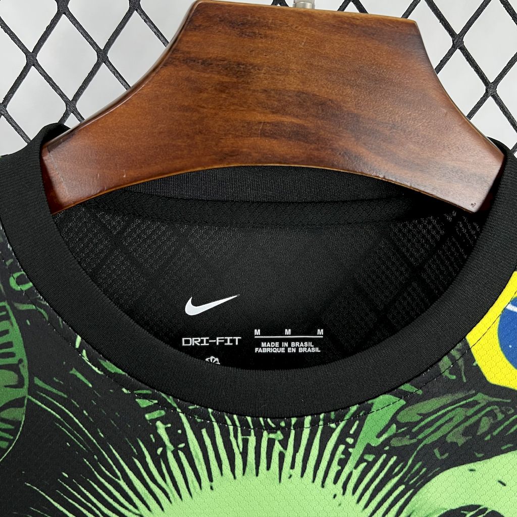 Camiseta Brasil "Edición Cristo Redentor Verde" 2024 Versión Fan