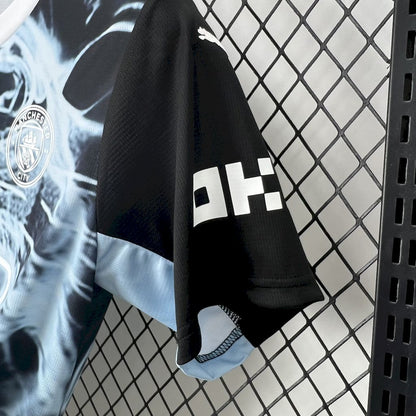 Camiseta Manchester City Edición Especial Negro y Azul 2025/26 Versión Fan