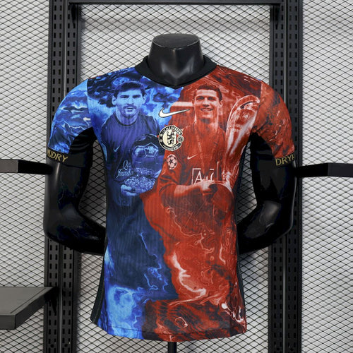 Camiseta Manchester United Ronaldo y Chelsea Messi Edición Especial 2025/26 Versión Jugador