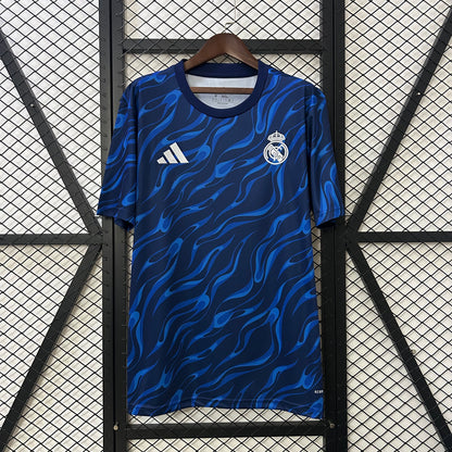 Camiseta Real Madrid Entrenamiento Azul 2025/26 Versión Fan