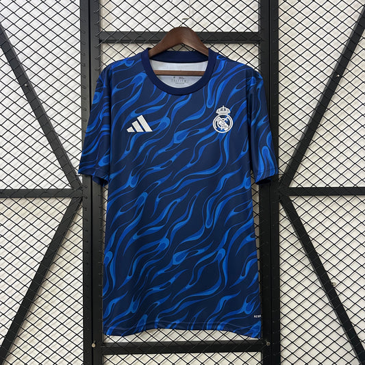 Camiseta Real Madrid Entrenamiento Azul 2025/26 Versión Fan
