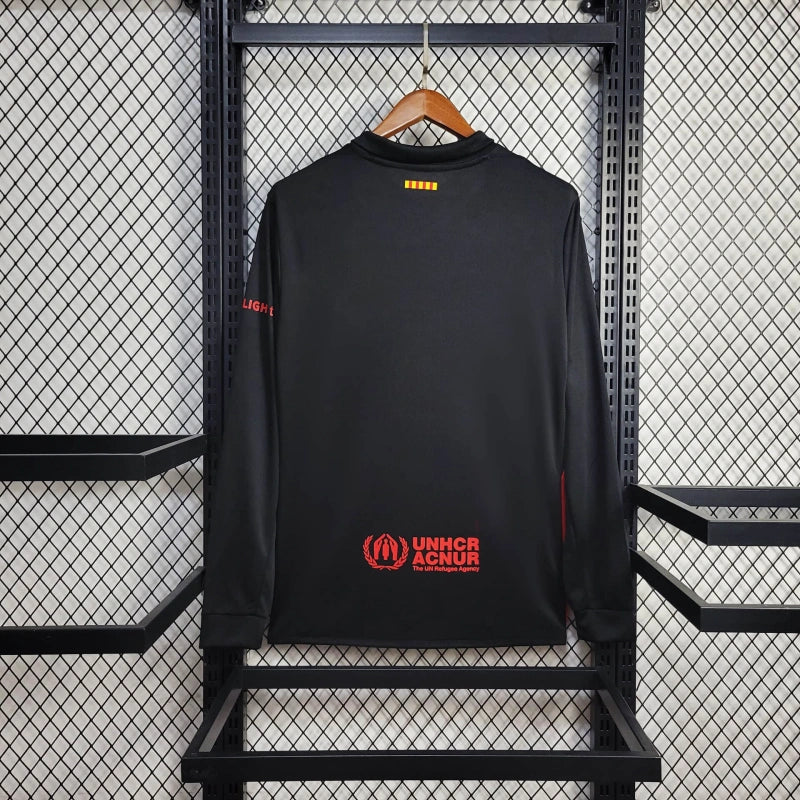 Camiseta FC Barcelona Visita Manga Larga 2024/25 Versión Fan