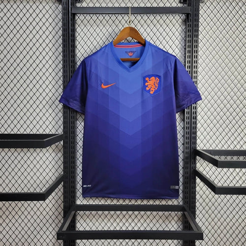 Camiseta Países Bajos Visita Retro 2014 Versión Fan