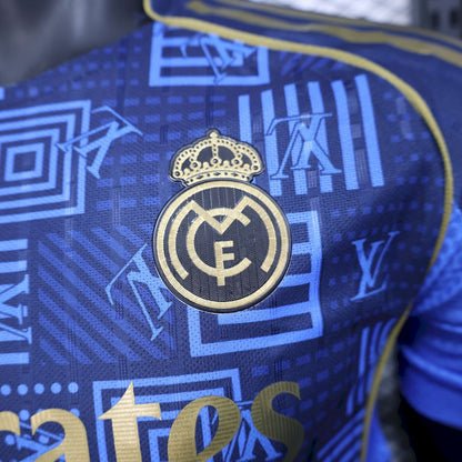 Camiseta Real Madrid Louis Vuitton Azul 2025/26 Versión Jugador