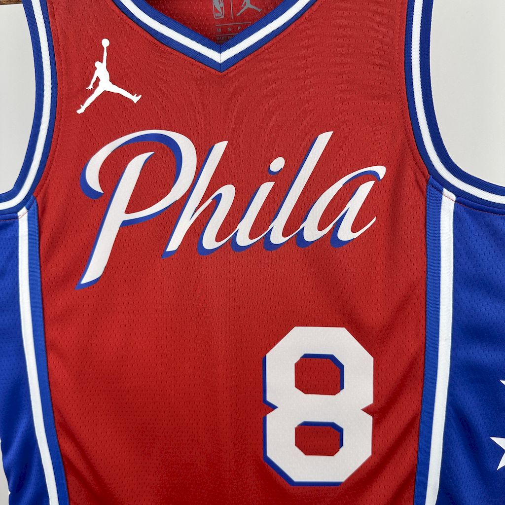 Camiseta Philadelphia 76ers 2023 Camiseta Roja NBA