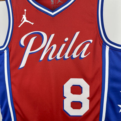 Camiseta Philadelphia 76ers 2023 Camiseta Roja NBA
