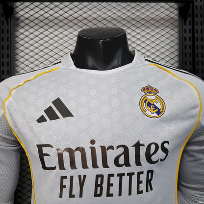 Camiseta Real Madrid Manga Larga Local 2025/26 Versión Jugador