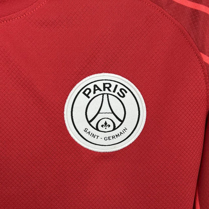 Camiseta Paris Saint-Germain Portero Rojo 2025/26 Manga Larga Versión Fan