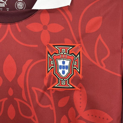 Camiseta Portugal Entrenamiento Rojo 2025 Versión Fan
