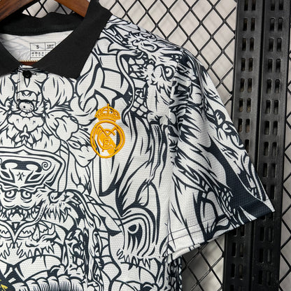 Camiseta Real Madrid Edición Especial "Dragón-Blanco" 2024/25 Versión Fan