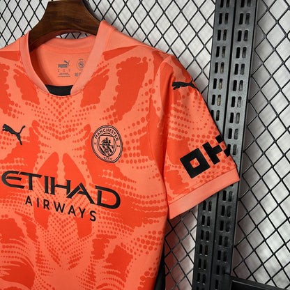 Camiseta Manchester City Portero Naranja 2024/25 Versión Fan