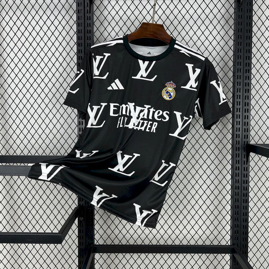 Camiseta Real Madrid "Louis Vuitton Negro" 2025/26 Versión Fan