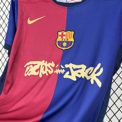 Camiseta FC Barcelona Local "Travis Scott" 2024/25 Versión Fan