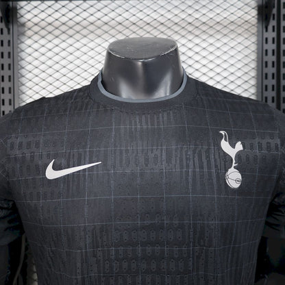 Camiseta Tottenham Hotspur Negra 2025/26 Versión Jugador