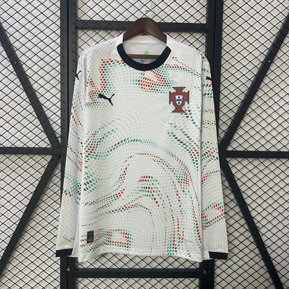 Camiseta Portugal Visita Manga Larga 2025/26 Versión Fan