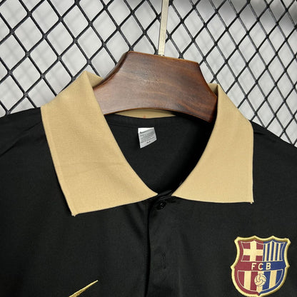 Camiseta FC Barcelona Polo Negro 2024/25 Versión Fan