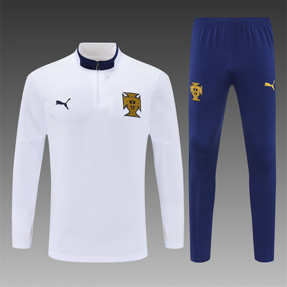 Buzo Completo Portugal Blanco Azul