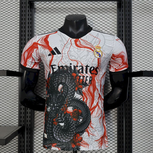 Camiseta Real Madrid Dragon Blanco 2025/26 Versión Jugador
