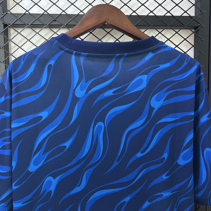 Camiseta Real Madrid Entrenamiento Azul 2025/26 Versión Fan