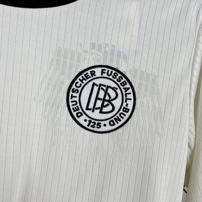 Camiseta Alemania 125 Aniversario Manga Larga Blanco 2025/26 Versión Fan