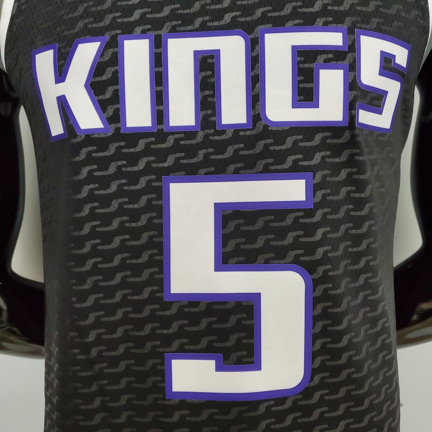 Camiseta Sacramento Kings Camiseta Negra Clásica