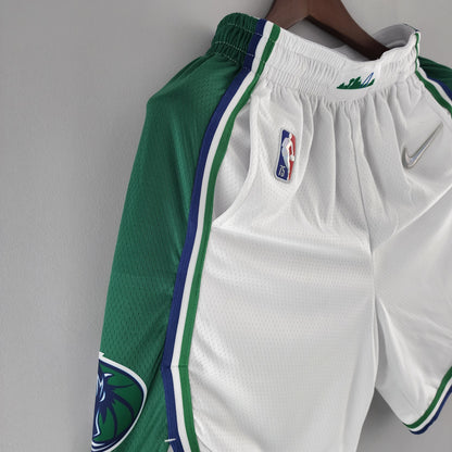 Camiseta Dallas Mavericks "City Edition" Shorts Blanco Verde