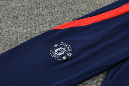 Buzo Completo Manchester United Azul Rojo