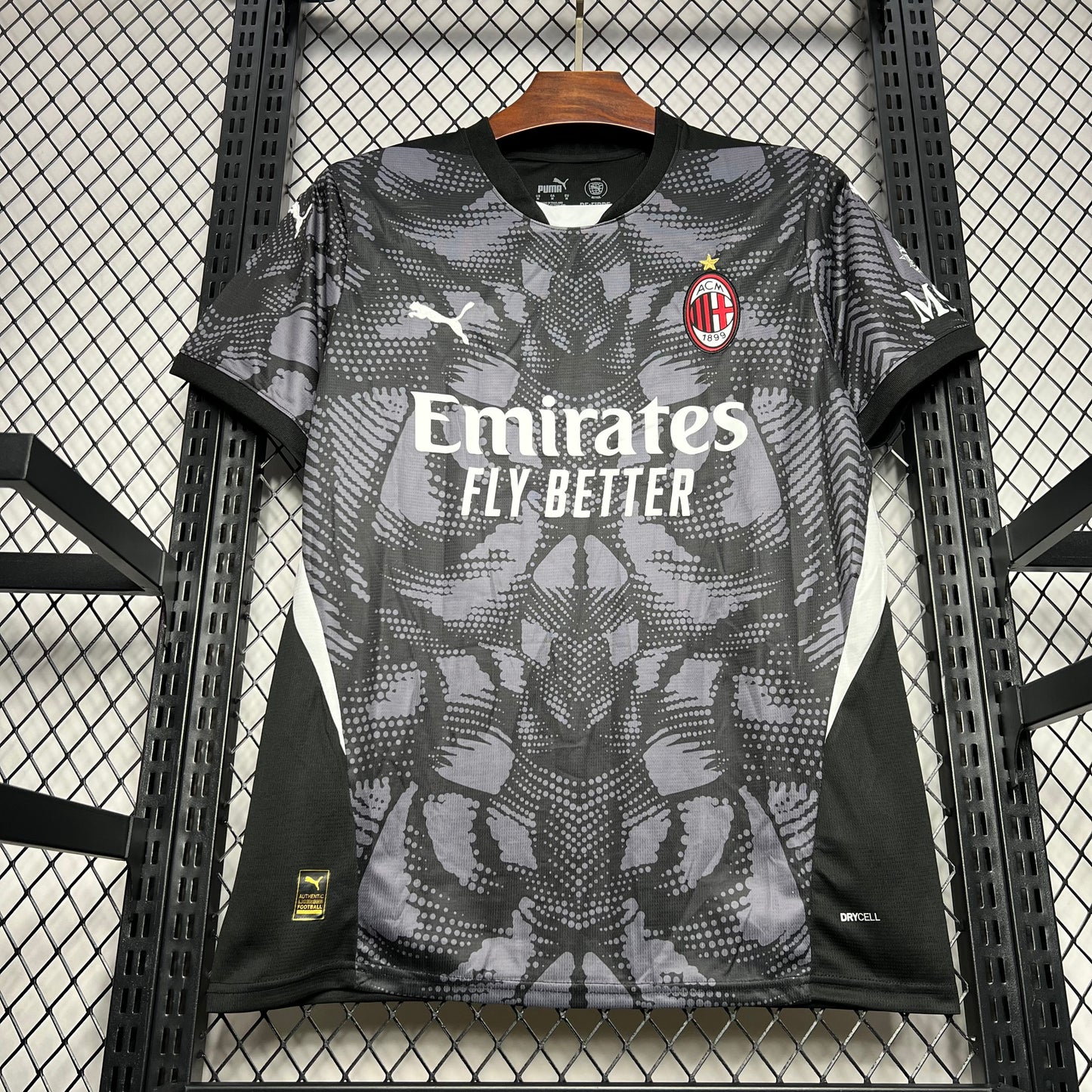 Camiseta AC Milán Portero Negra 2024/25 Versión Fan