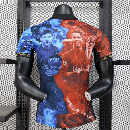 Camiseta Manchester United Ronaldo y Chelsea Messi Edición Especial 2025/26 Versión Jugador