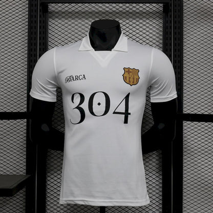 Camiseta FC Barcelona Lamine Yamal 304 Blanca 2024/25 Versión Jugador