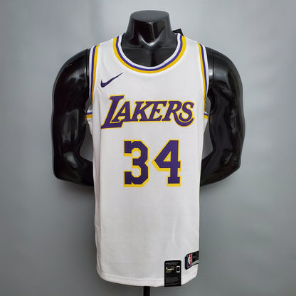 Camiseta LA Lakers Clásica Blanca Versión Fan
