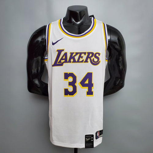 Camiseta LA Lakers Clásica Blanca Versión Fan