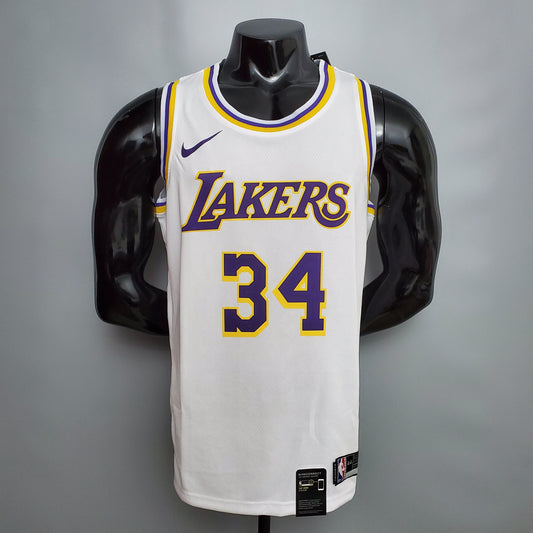 Camiseta LA Lakers Clásica Blanca Versión Fan