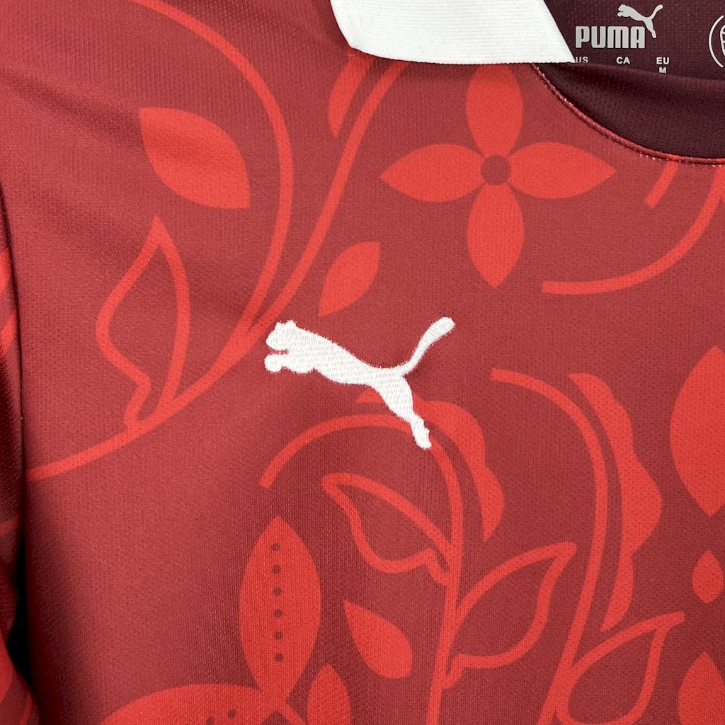 Camiseta Portugal Entrenamiento Rojo 2025 Versión Fan