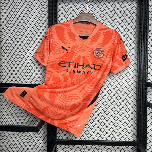Camiseta Manchester City Portero Naranja 2024/25 Versión Fan