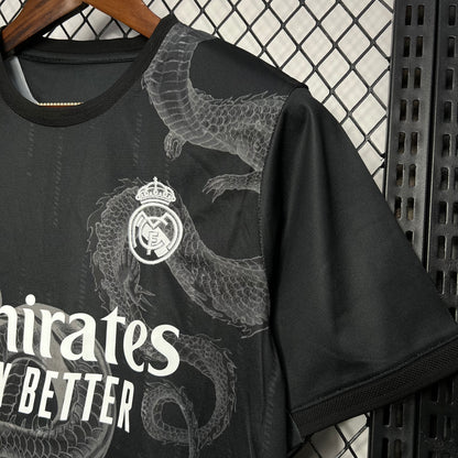 Camiseta Real Madrid Edición Especial "Dragón-Negro" 2024/25 Versión Fan