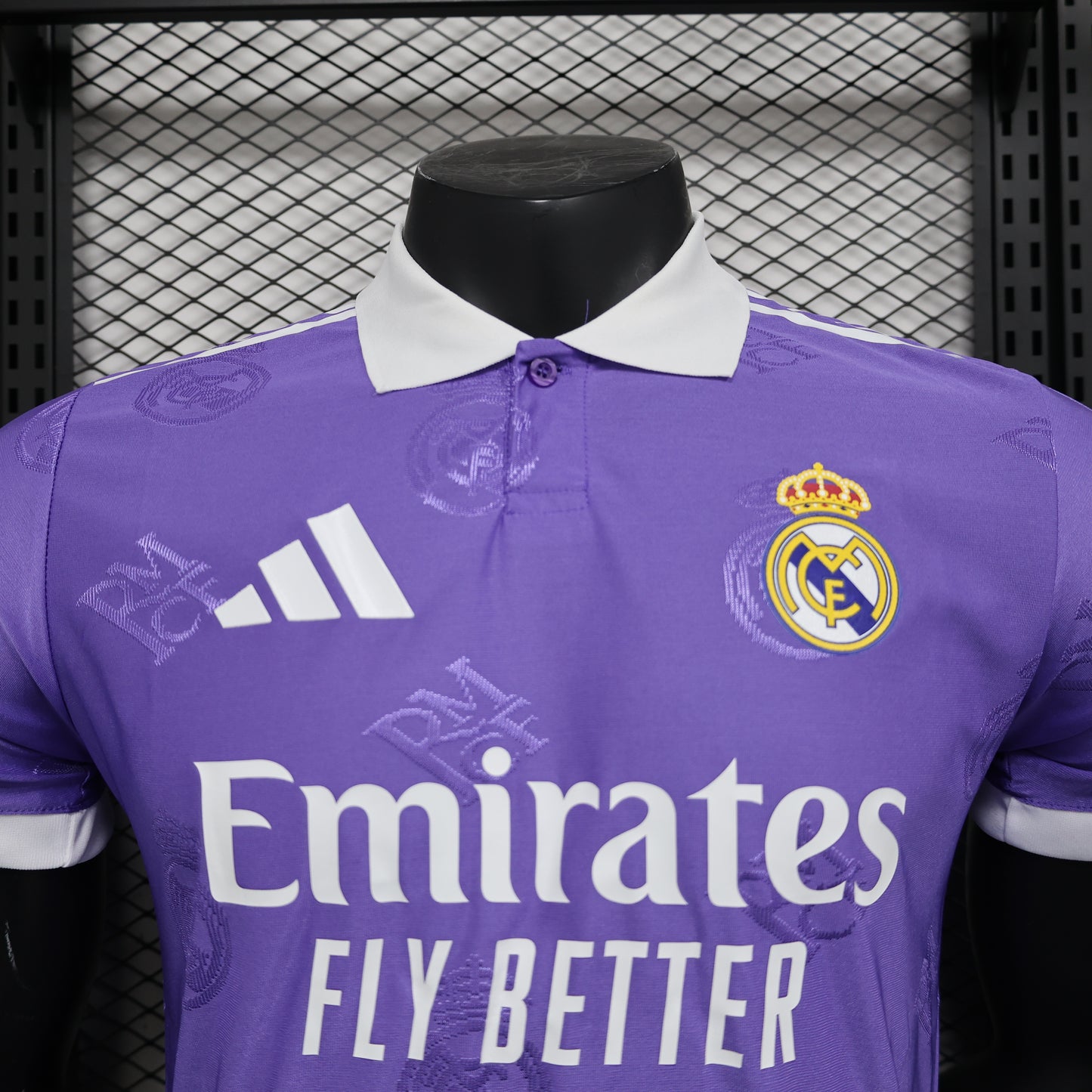 Camiseta Real Madrid Polo Morada 2025/26 Versión Jugador