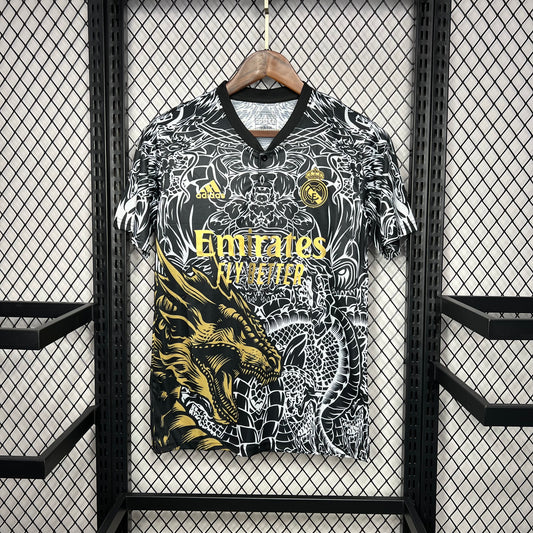Camiseta Real Madrid Edición Especial "Dragón-Gris" 2024/25 Versión Fan