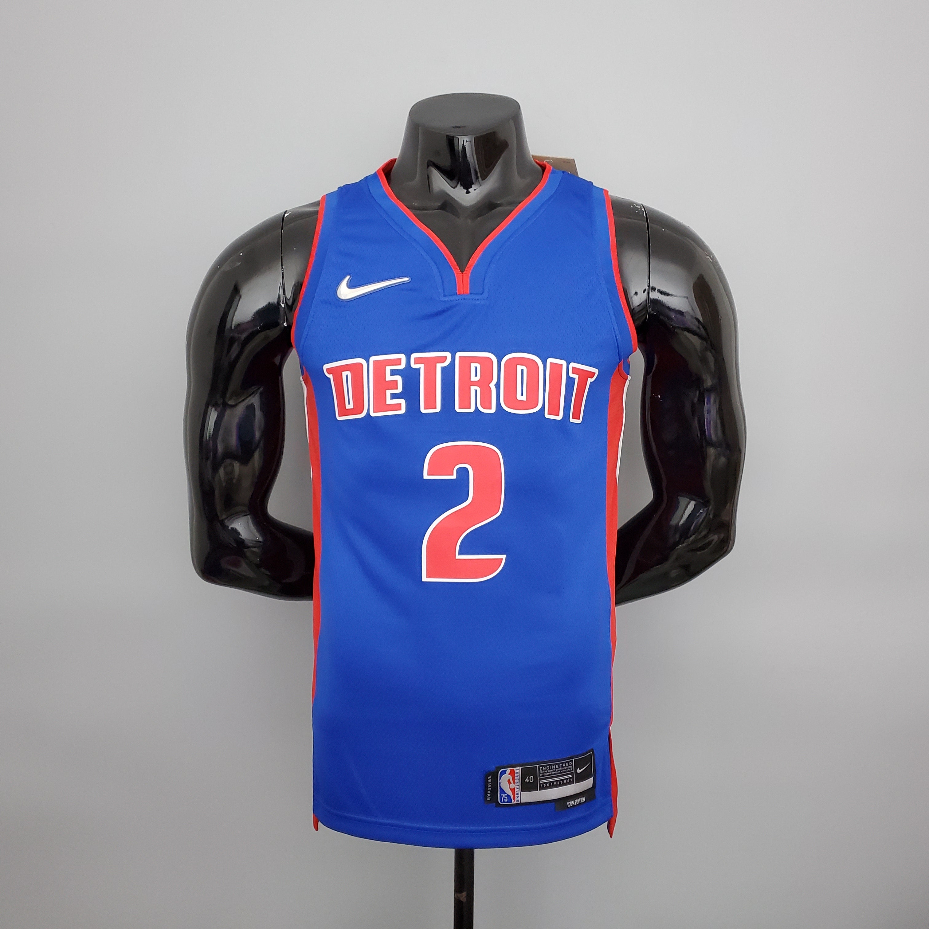 Detroit Pistons Camiseta Azul Clásica