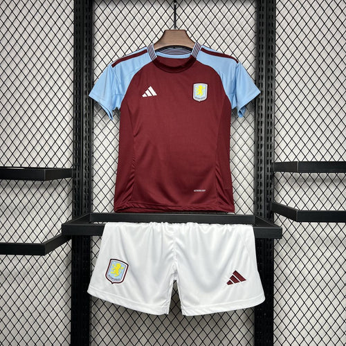Aston Villa Local 2024/25 Kit Niños
