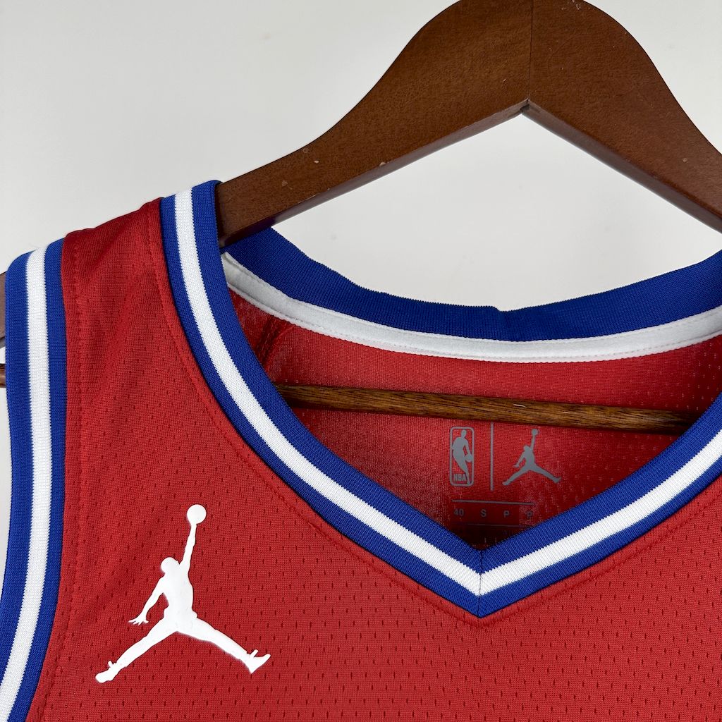 Camiseta Philadelphia 76ers 2023 Camiseta Roja NBA