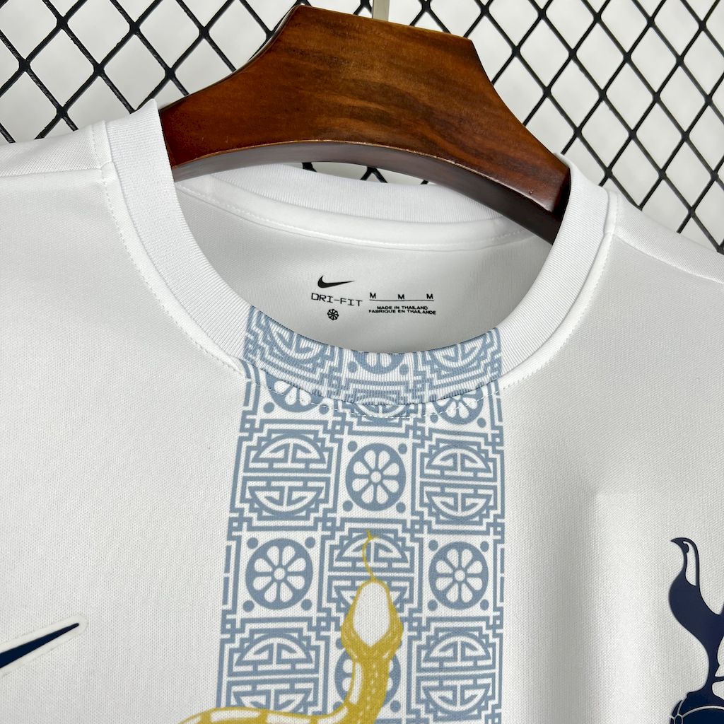 Camiseta Tottenham Hotspur Blanca 2025/26 Versión Fan