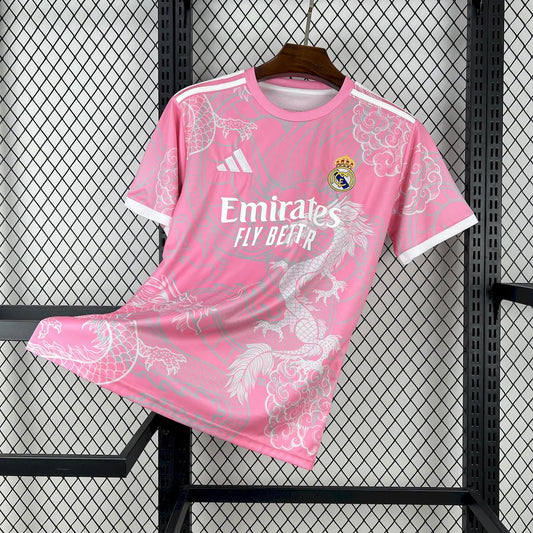 Camiseta Real Madrid Edición Pink Dragon 2025/26 Versión Fan