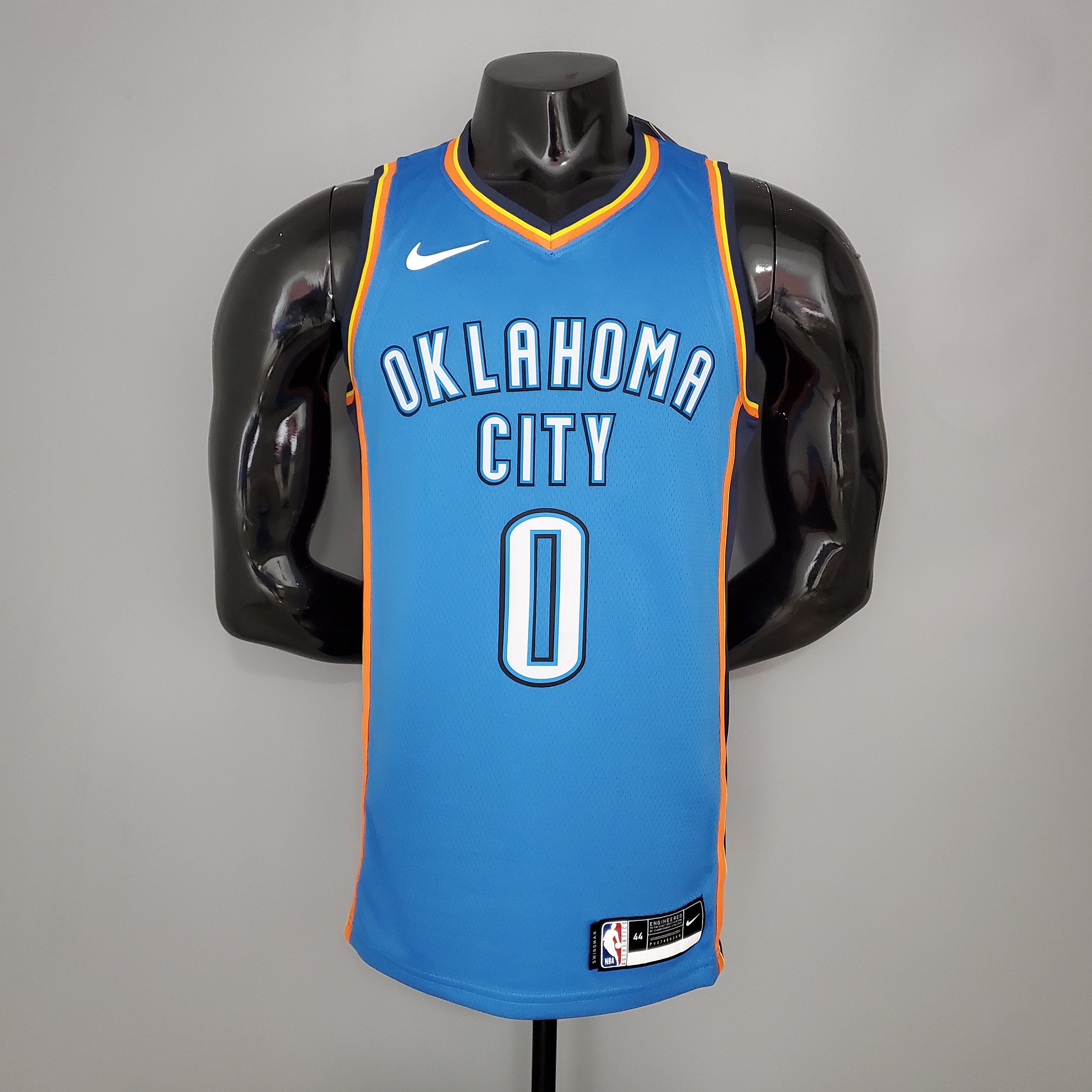 Oklahoma City Thunder Camiseta Clásica Celeste Naranja