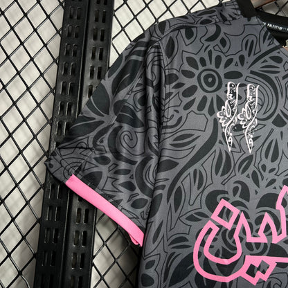 Camiseta Palestino Entrenamiento Negra 2024/25 Versión Fan