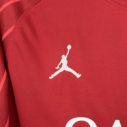 Camiseta Paris Saint-Germain Portero Rojo 2025/26 Manga Larga Versión Fan