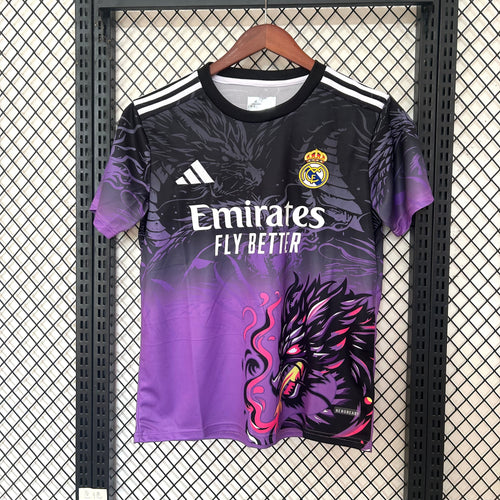 Camiseta Real Madrid Edición Dragón Morado 2025/26 Versión Fan
